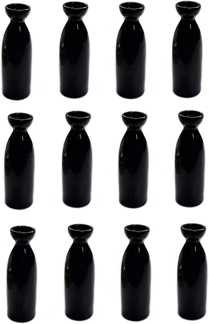 JapanBargain, Porcelain Sake Carafe Sake Bottle for Cold Sake and Hot Sake Microwave Safe, 7.5 oz