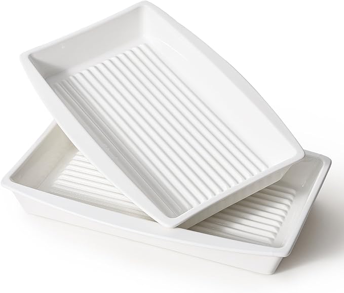 DELLING Baking Dish for Oven, 9.3'' x14'' Ceramic Casserole Dish, Lasagna Pan, Oven Safe Bakeware