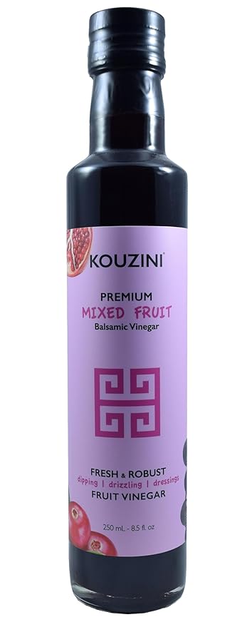 Kouzini Ultra Premium Mixed Fruit Balsamic Vinegar, Aged Balsamic Vinegars from Modena, Italy