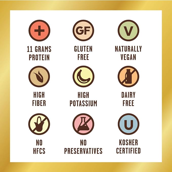 Snack Bars by Grab The Gold - Organic, Gluten Free, Vegan, Kosher, & Dairy Free - 11g of Protein