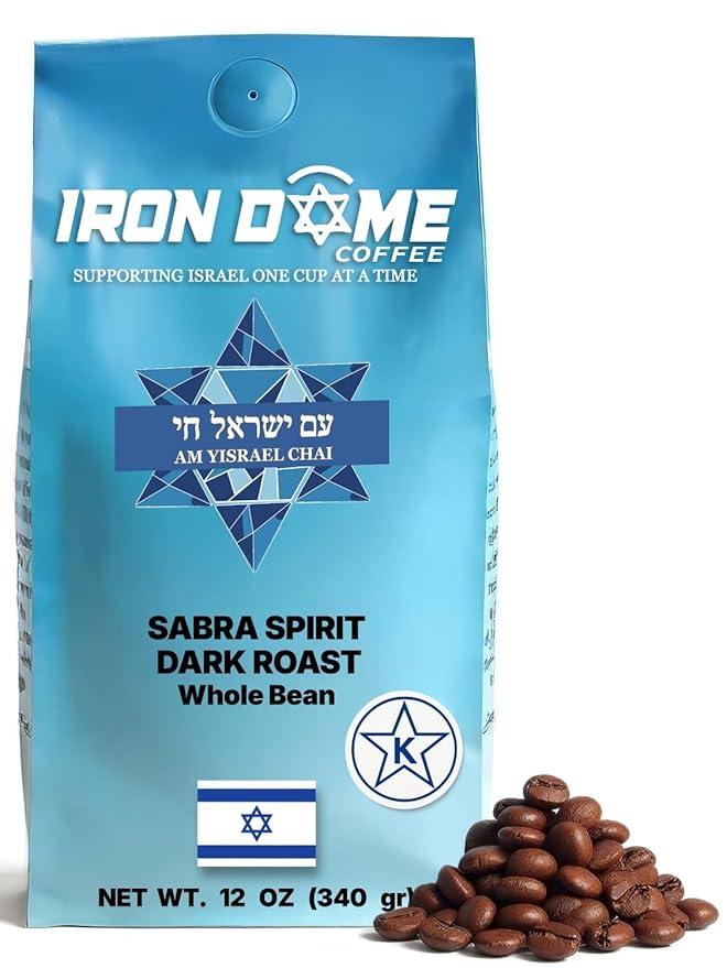 Iron Dome Coffee ??Sabra Spirit Whole Bean Coffee, Dark Roast ??Fresh Roasted Coffee Beans ??Bold