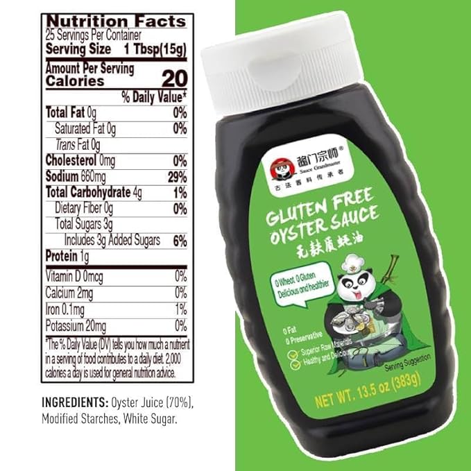 Sauce Grandmaster Double Delight Gluten-Free Sauces Bundle ??70% Oyster Extract Oyster Sauce +