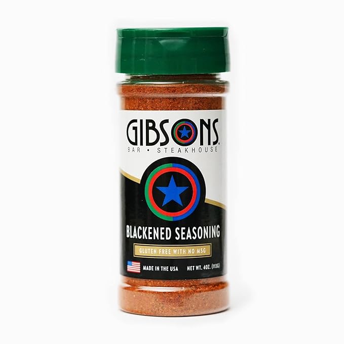 Gibsons Steakhouse Blackened Seasoning (4 Ounce Jar) ??Original Cooking & Grilling Blend of Spices