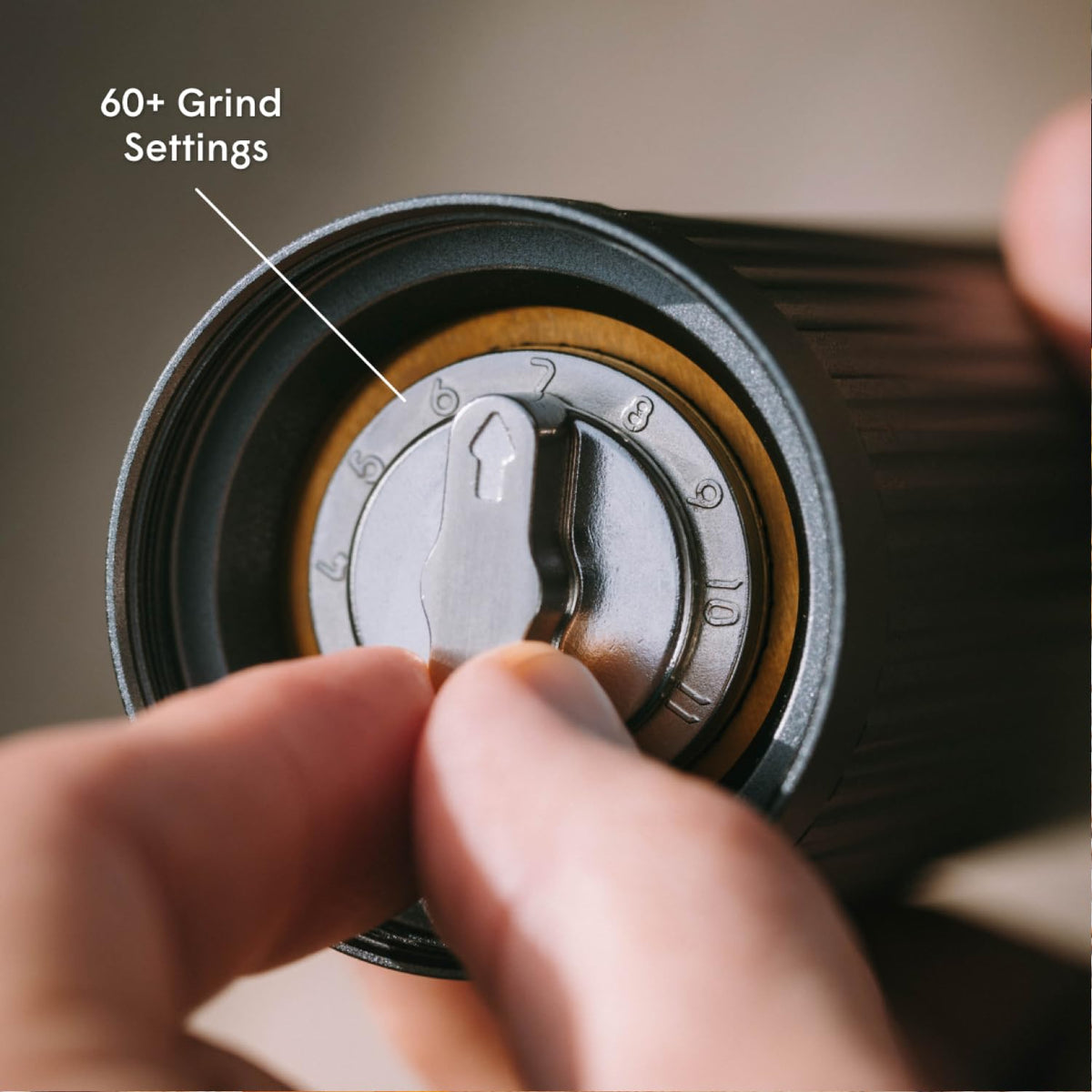 AeroPress Manual Coffee Grinder, Portable Hand Burr Grinder
