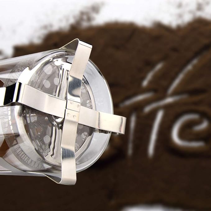 Sivaphe 12 oz French Press Coffee/Tea Maker Single Cup Espresso Press Stainless Steel Filter 0.35L