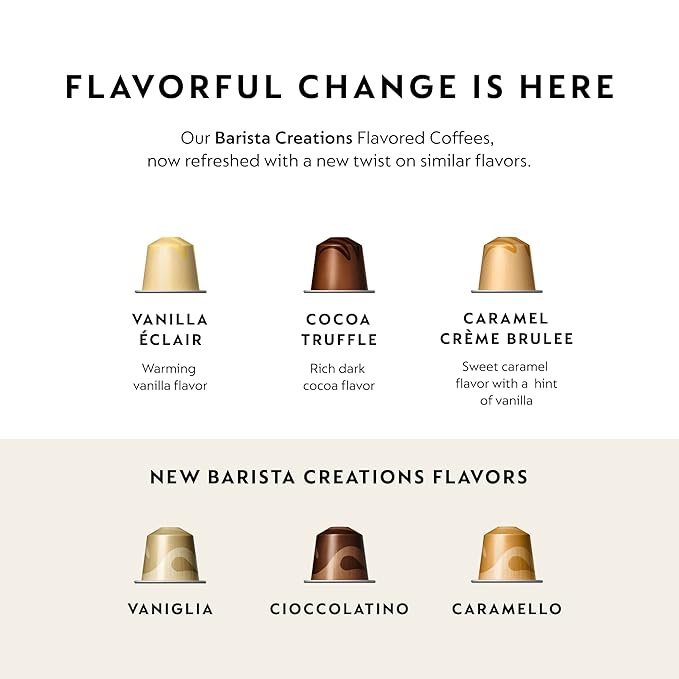 Nespresso Capsules Original Line, Cioccolato, Medium Roast Espresso Coffee, 50 Count Espresso