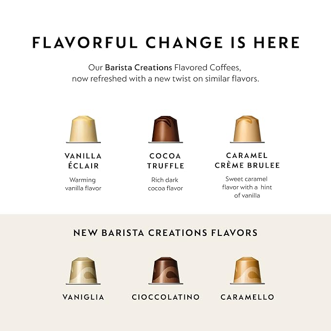 Nespresso Capsules Original Line, Vaniglia, Medium Roast Espresso Coffee, 50 Count Espresso Coffee