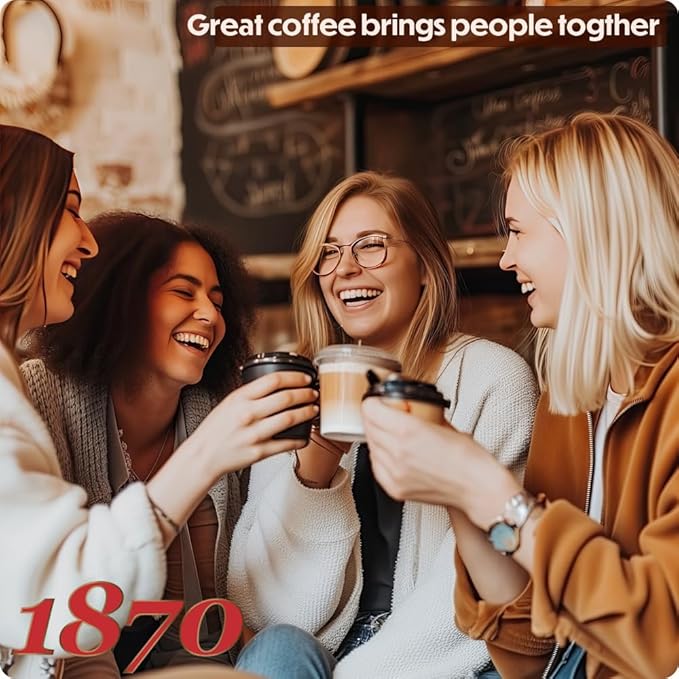 1870 by Caffe Barbera: Mago Whole Bean Roasted Coffee, Aromatic Intense & Fruity 7 Bean Blend by