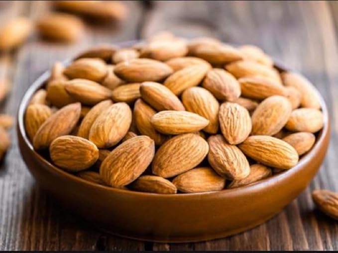 Dry Roasted Unsalted Nonpareil Supreme California Almonds (4 Lbs.) - Vegan & Keto Friendly - Oven