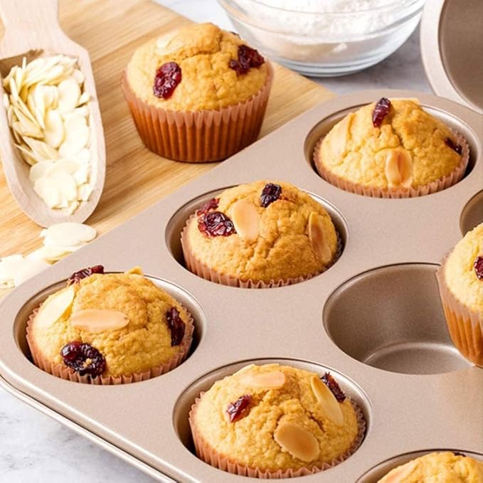 600 Count Natural Cupcake Liners Standard Size Baking Cups Food-Grade Greaseproof Paper Muffin