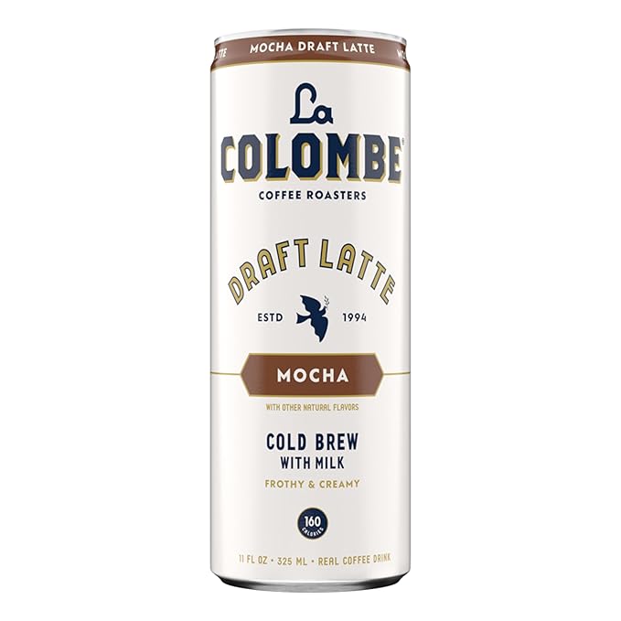 La Colombe Coffee, Mocha Draft Latte, 11 fl oz Cans (Pack of 12), Coffeehouse Quality Cold Brew