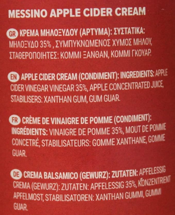 Messino Apple Cider Cream imported from Greece, 250 ml