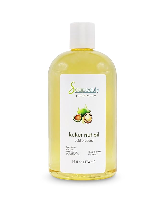 KUKUI NUT Oil Cold Pressed Unrefined | 100% Natural Available in Bulk | Carrier for Essential Oils