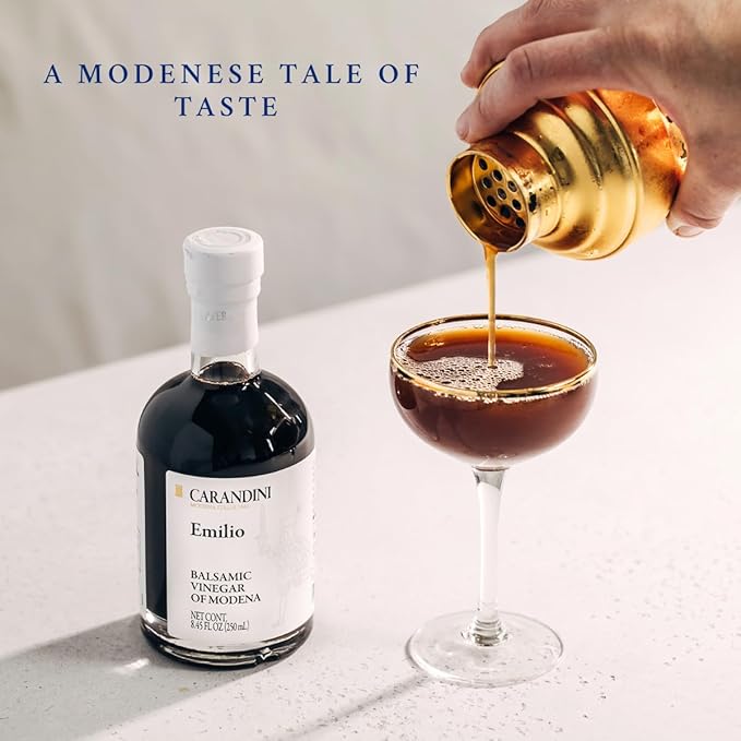 Carandini Emilio Silver Balsamic Vinegar of Modena PGI & Bianca Sweet White Vinegar Combo Set
