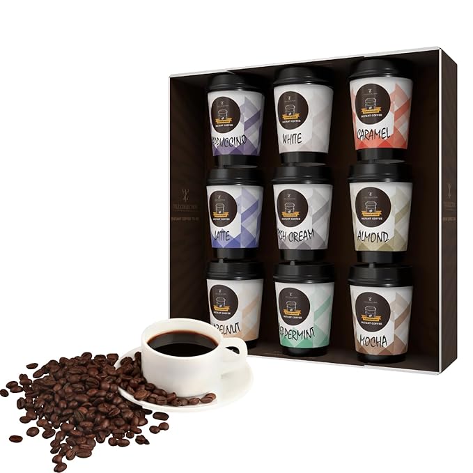 Coffee Gifts - Instant Coffee Gift Set For Men, 9 Flavoured, Coffee Lover Gifts |Coffee Gifts For