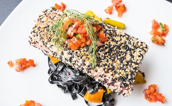 Sadaf Black Sesame Seeds - Sesame Seeds for Cooking and Food Flavoring - Spice Mediterranean
