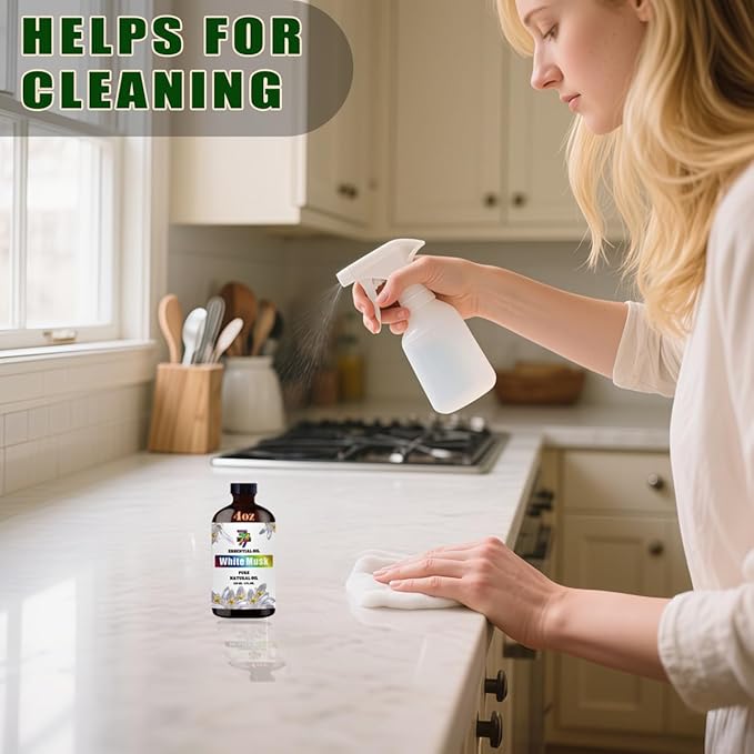 White Musk Essential Oil (4 oz/120 ml) ??White Musk Oils for Aromatherapy, diffusers, humidifiers