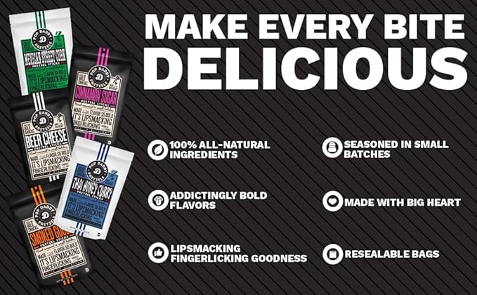 Pop Daddy Flavored Pretzel Sticks, Healthy Gourmet Pretzels, 7.5oz Variety Pack, 6 Pack, Thai Honey