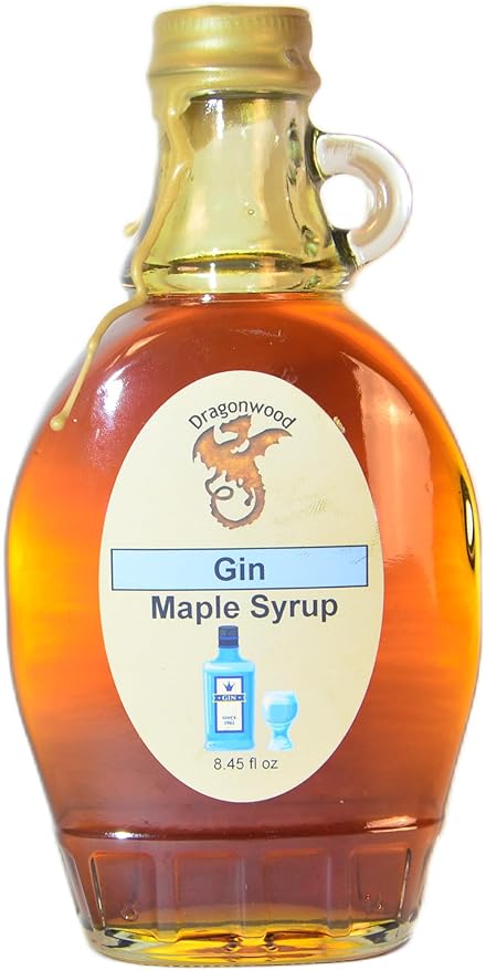 Gin Maple Syrup - For Pancakes and Waffles ??Made With Pure Maple Syrup And Dealcoholized Gin - By