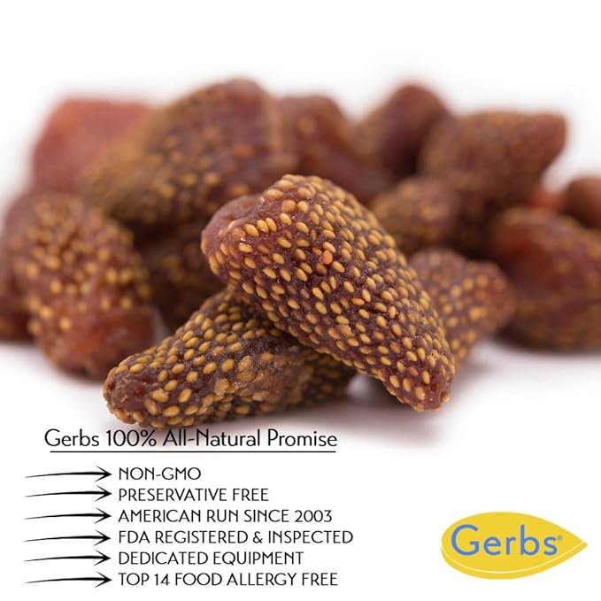 Gerbs Summer Sweet Strawberries 2 lbs. | Dehydrated, Unsulfured, Resealable Bag | Naturally Sweet &