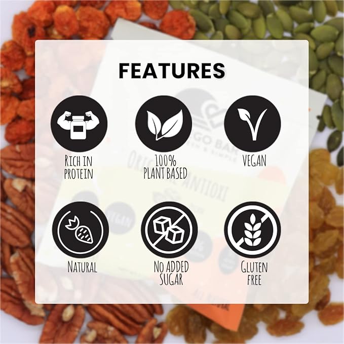 San Diego Bar | Raw, Vegan, Gluten & Soy Free Nutrition Meal Bar with No Added Sugars - 10g Protein