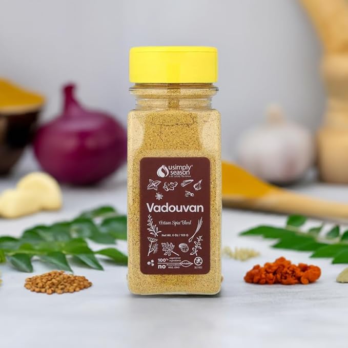 USimplySeason Vadouvan Curry (6 oz) - French Indian Fusion Seasoning Spice Blend for Meat Rubs and