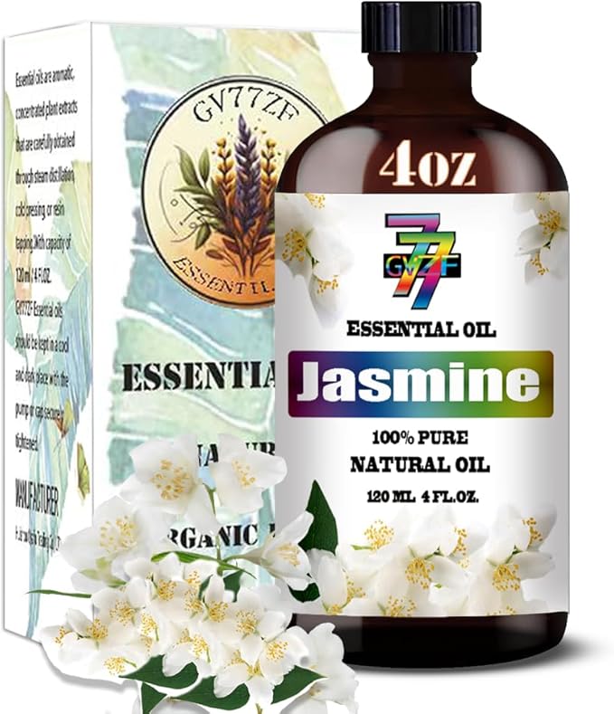 Jasmine Essential Oil (4 oz/120 ml) ??Jasmine Oils for Aromatherapy, diffusers, humidifiers, Home