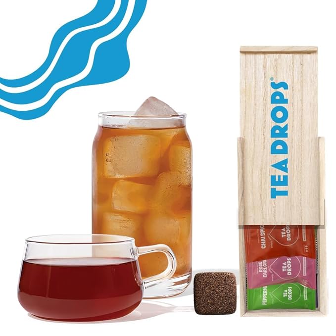 Tea Drops Sampler Box 25 Count | Organic Dissolvable Loose Leaf Tea | Iced or Hot | On-The-Go