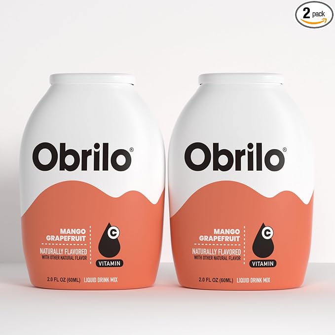 Obrilo Water Enhancer Liquid Flavoring Drops - ZERO Sugar/Calorie, Dye Free, Naturally Flavored