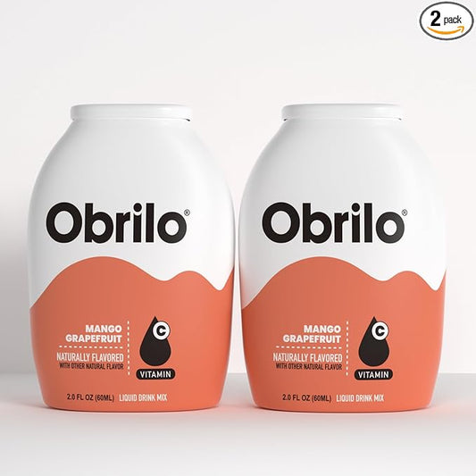 Obrilo Water Enhancer Liquid Flavoring Drops - ZERO Sugar/Calorie, Dye Free, Naturally Flavored