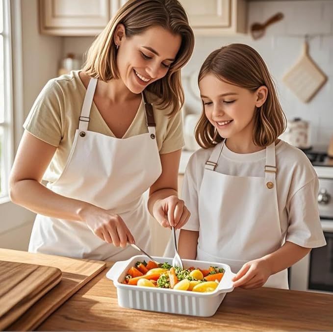 Small Baking Dish, 9x5 inch Casserole Dishes for Oven, 30 Oz Ceramic Baking Pans with Double