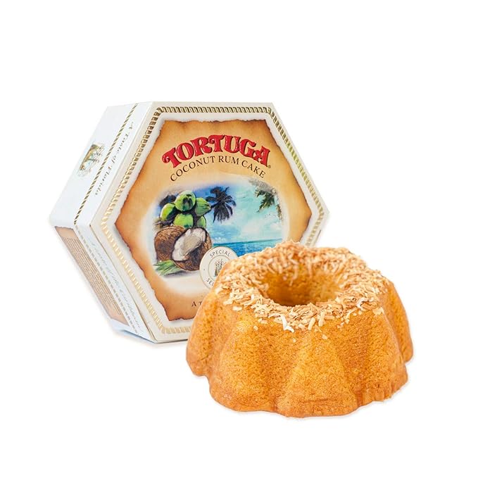 TORTUGA Caribbean Taste of Florida Coconut Rum Cake - 16 oz Rum Cake - The Perfect Premium Gourmet
