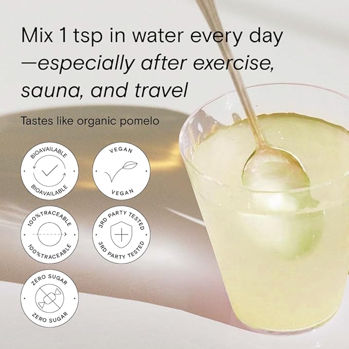 Moon Juice - Mini Dew Electrolytes Powder - Pomelo Grapefruit (30 Servings) - 2in1 Electrolytes &