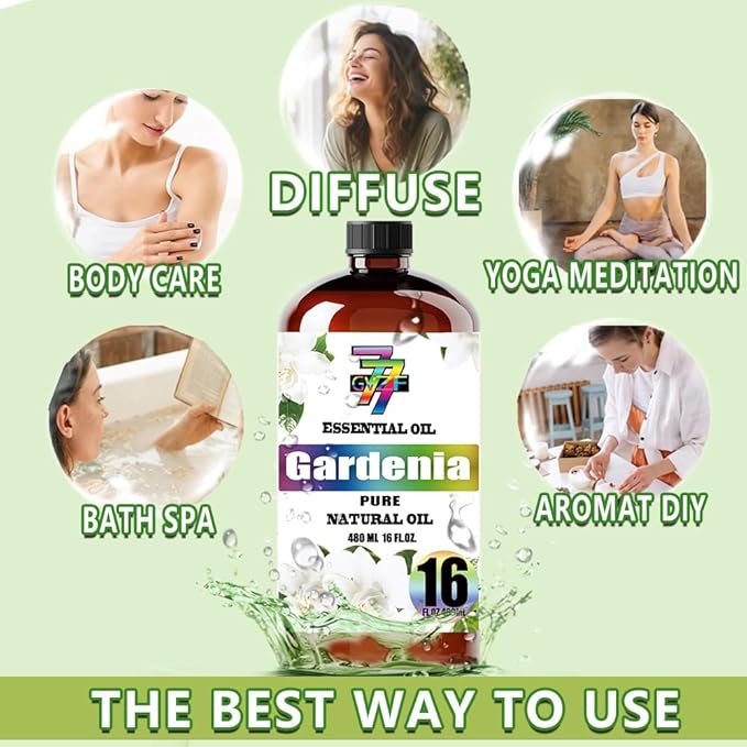 Gardenia Essential Oil (16 oz / 480 ml) ??Gardenia Oils for diffusers, humidifiers, Home Baths