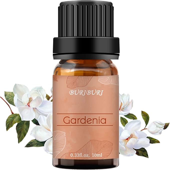 BURIBURI Gardenia Essential Oil, 100% Pure Gardenia Fragrance Oil, Fragrance Oil Essential Oils