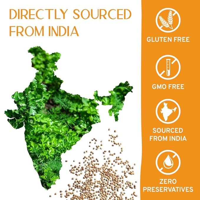 HANDPICK Whole Coriander Seed (283g/10oz) Premium Grade | Pure & Flavorful Coriander Seeds - Indian