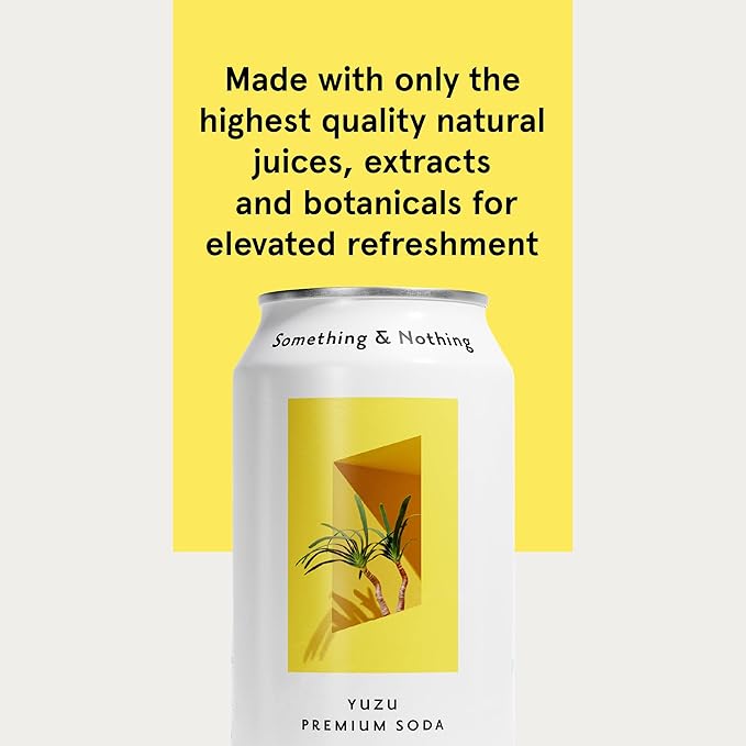 Something & Nothing Yuzu Flavoured Sparkling Water | Lightly Carbonated, Full Flavoured with Added