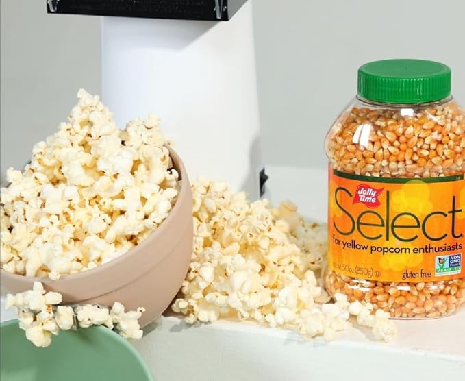 Jolly Time Popcorn Kernels, Gourmet Popping Corn for Air Popper Machine or Stovetop, Select Yellow
