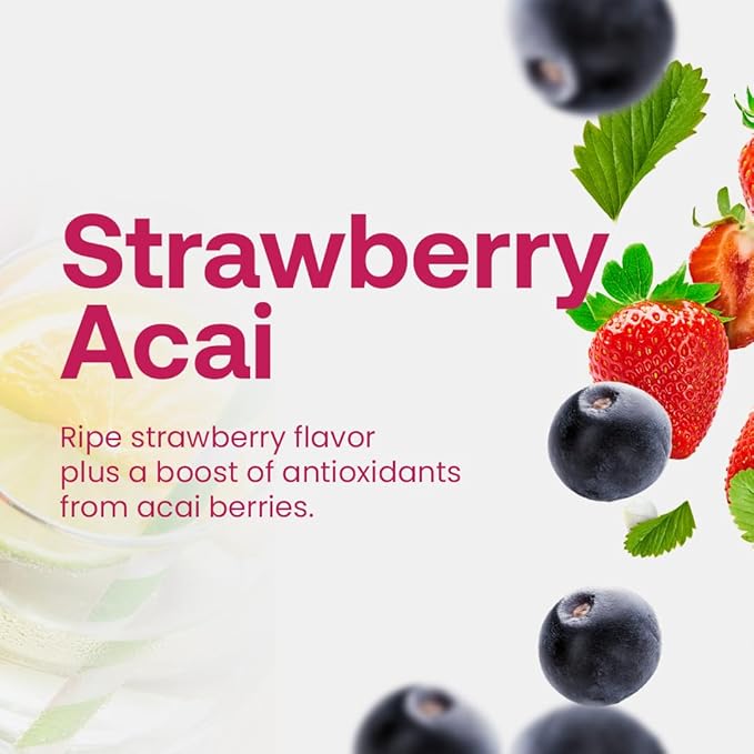 Dr. Smoothie Refreshers Strawberry Acai ??Made with Real Fruit Juice ??Drink Concentrate, No