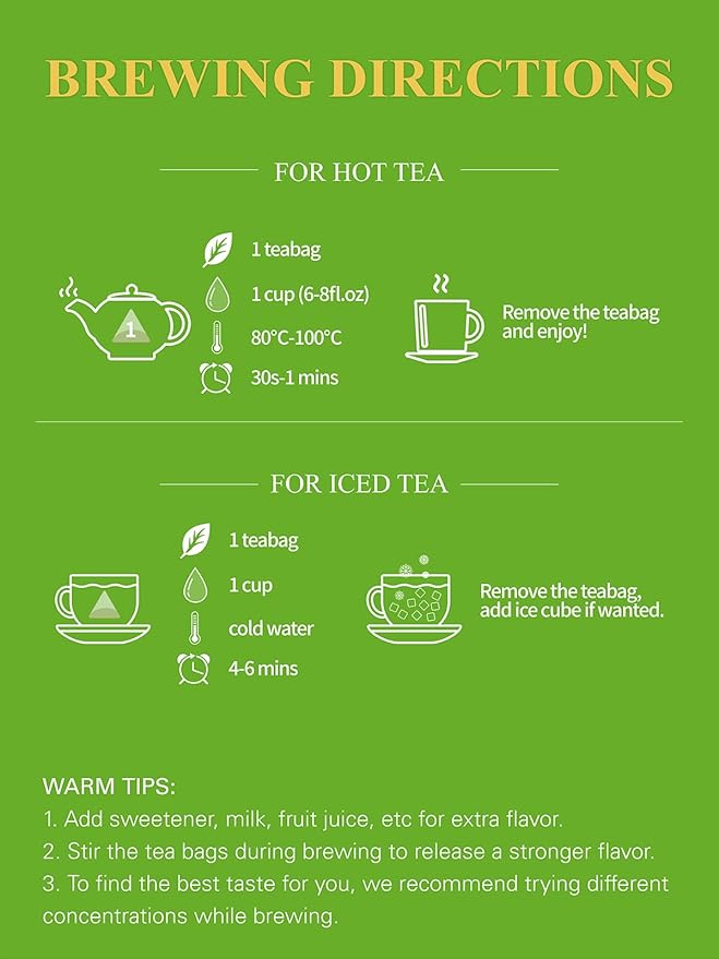 GLDNT Organic Matcha Green Tea Bags, Premium Organic Japanese Matcha + Sencha Green Tea, Rich in