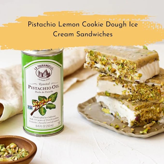 La Tourangelle, Roasted Pistachio Expeller-Pressed Oil for Cooking, Baking, and Beauty, Adds Flavor