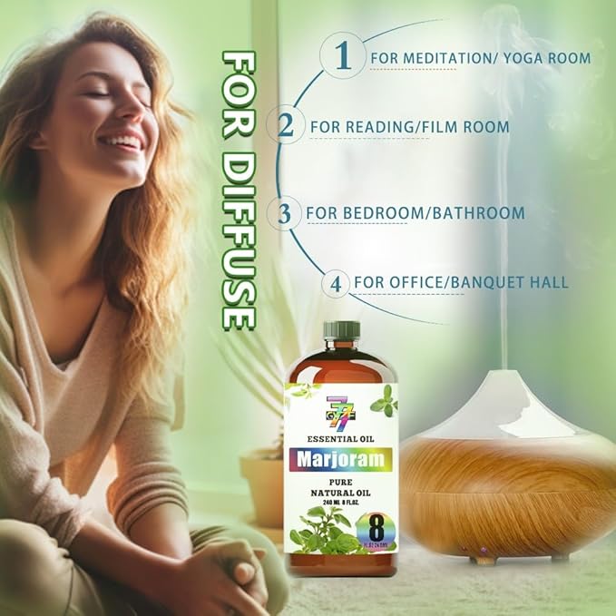 Marjoram Essential Oil (8 oz / 240 ml) ??Marjoram Oils for diffusers, humidifiers, Home Baths