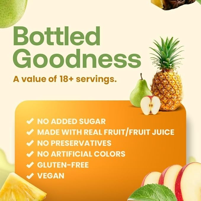 Dr. Smoothie 100% Crushed Pineapple Blend ??No Added Sugar, Made with Real Fruits/Fruit Juice