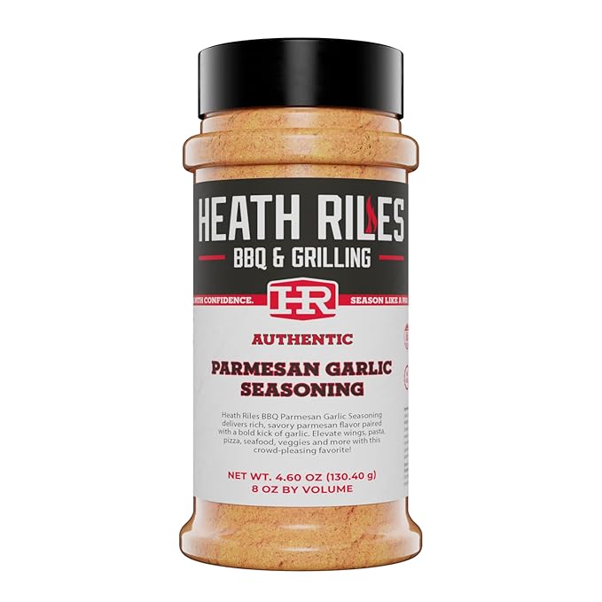 Heath Riles BBQ Rub - Parmesan Garlic Seasoning, Champion Pitmaster Recipe, Legendary Rubs For