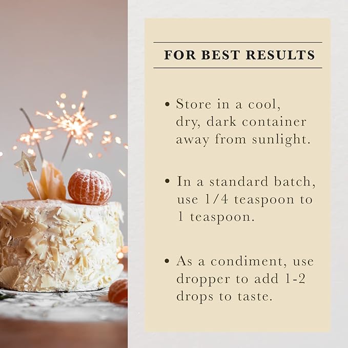 Cook's Pure Orange Extract From Florida Oranges | For Ice Cream, Cakes, Breads, Cookies and Drinks