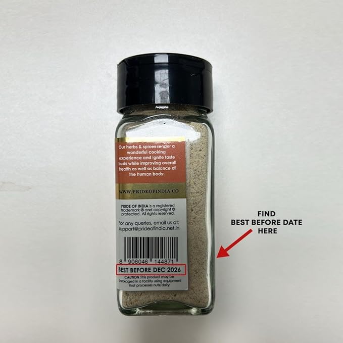 Pride of India | Dry Mango Powder 2.2 oz (62.36 gm) Small Dual Sifter Bottle | Amchur for Flavor