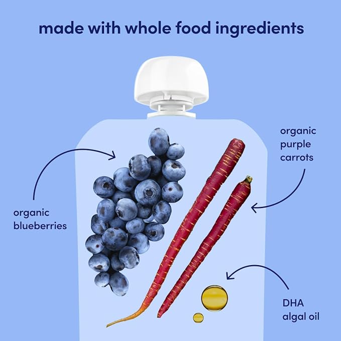 Cerebelly Organic Baby Food Pouches ??Dairy Free Smoothies for Toddlers | No Added Sugar, Fiber