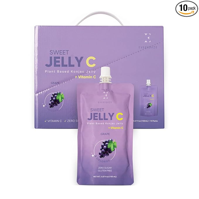 EVERYDAZE Sweet Jelly C Konjac Jelly | Vegan, Gluten Free, Sugar Free, Low Calorie | Healthy