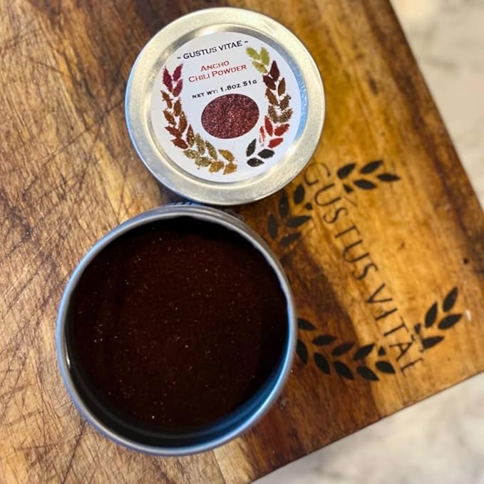 Ancho Chili Powder | Gourmet Spice | All Natural Chili Powder | Non GMO, All Natural | Hand Made