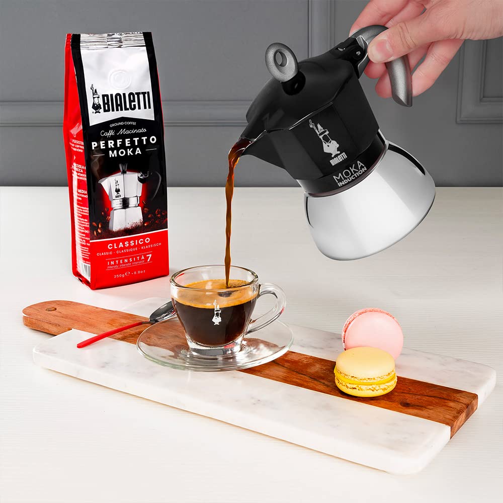 Bialetti - Moka Induction, Moka Pot, Suitable for all Types of Hobs, 2 Cups Espresso (2.8 Oz), 90